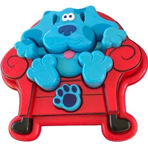 Vintage Blue's Clues Nick Jr. 3D plastic Puzzle 1999 Clean Complete